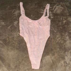 Pink Lace Bodysuit Tiger Mist